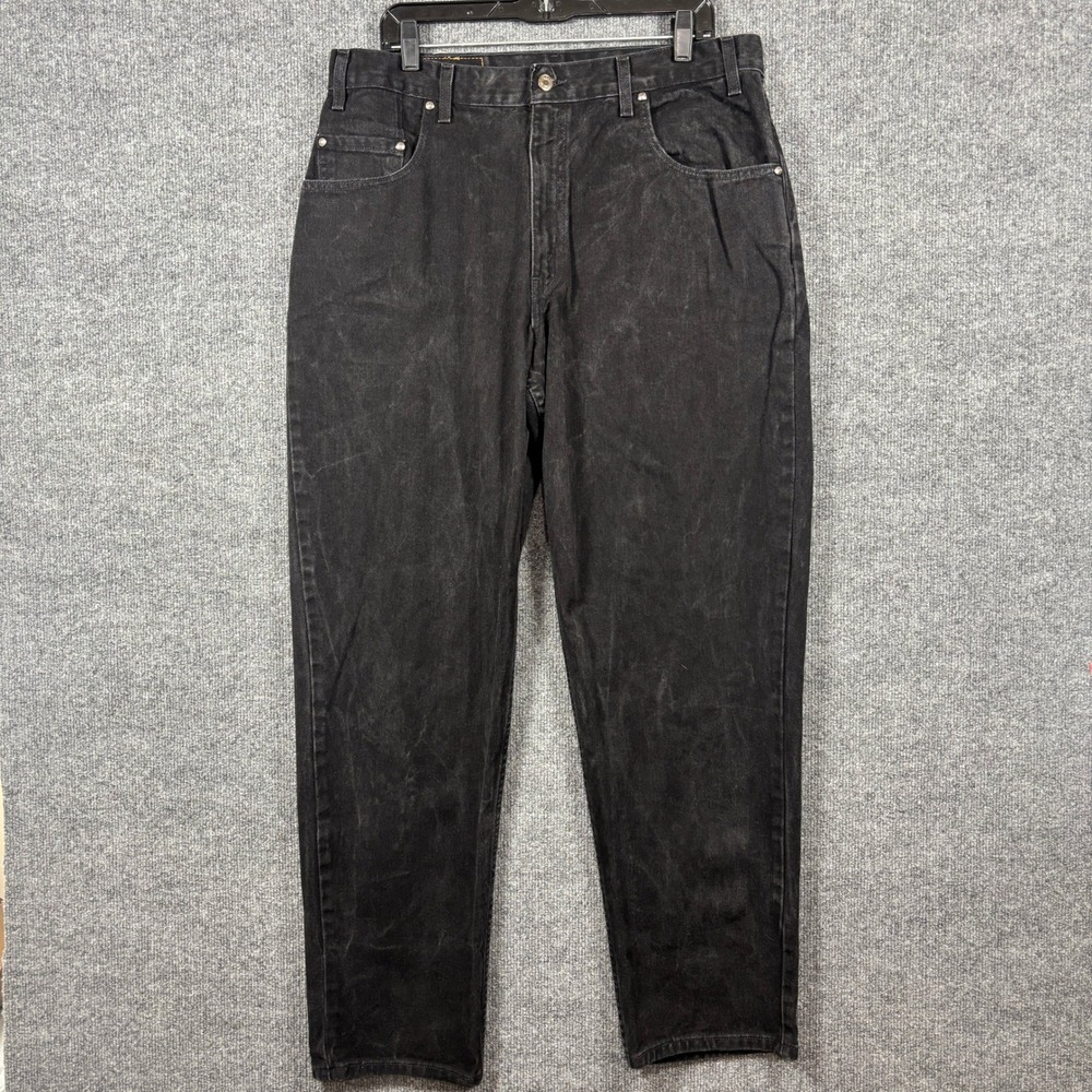 Vtg 90s Levis 545 Mens 36x32 (Fits 36x31) Loose Fit Distressed Faded Black Jeans